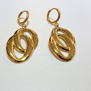 Boucles d’oreilles Élégance Dorée – Acier Inoxydable